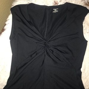 Patagonia front knot tie blouse